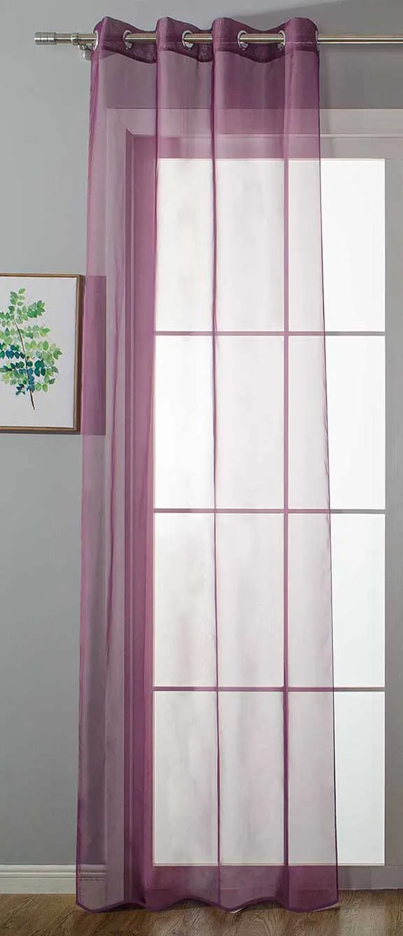 Ösenvorhang Transparent »Uni« Gardine Stores Vorhang Ösen Bleibandabschluß Wohnzimmer 20332-cn