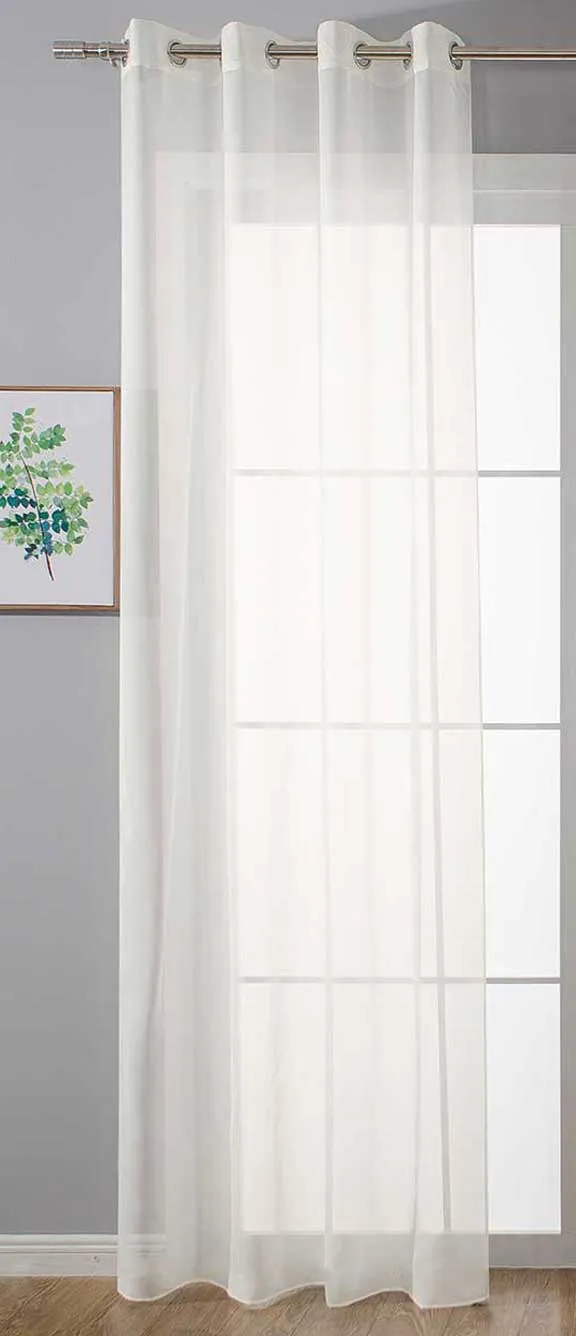 Ösenvorhang Transparent »Uni« Gardine Stores Vorhang Ösen Bleibandabschluß Wohnzimmer 20332-cn