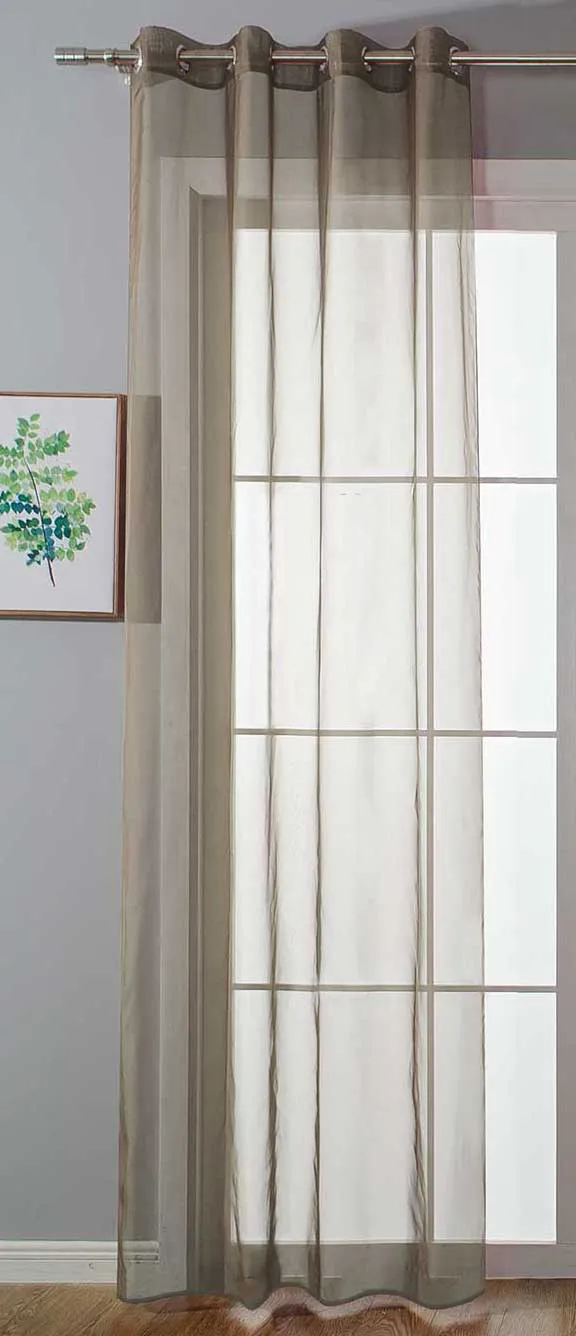 Ösenvorhang Transparent »Uni« Gardine Stores Vorhang Ösen Bleibandabschluß Wohnzimmer 20332-cn