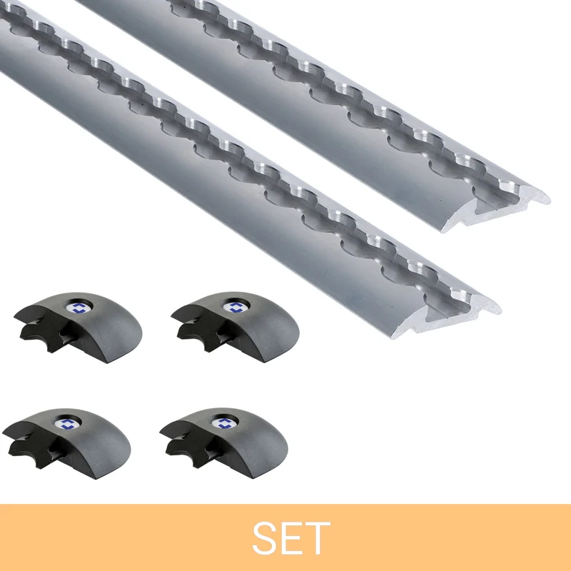 SET für Land Rover 110 Hardtop 2x Airlineschiene Halbrund 2m