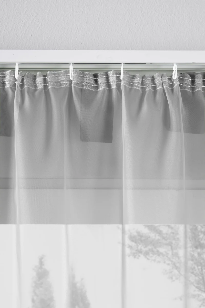 1er-Pack Gardine Transparent Vorhang Wohnzimmer Voile Schlaufenschal 202076