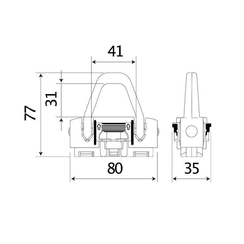 Triple Stud K1000 Fitting
