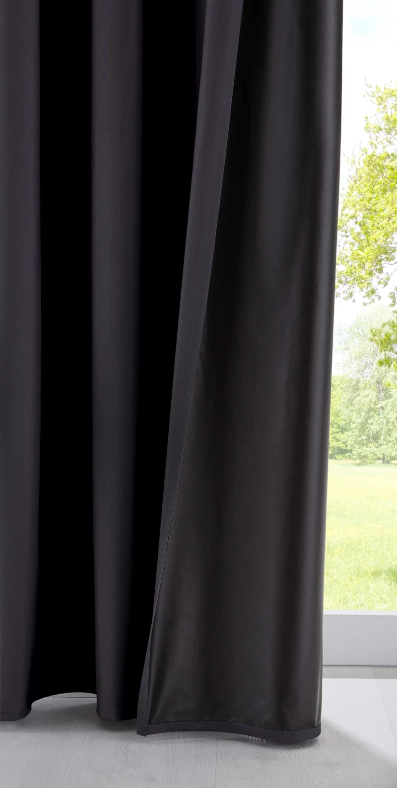 Verdunkelungsvorhang »DARK« Saugnapf Abnehmbar Reisevorhang Vorträge Vorhang 100% Verdunkelung Softshell Material Multi Aufhängung Strandhaus Vorhalle Cabana 10000335set