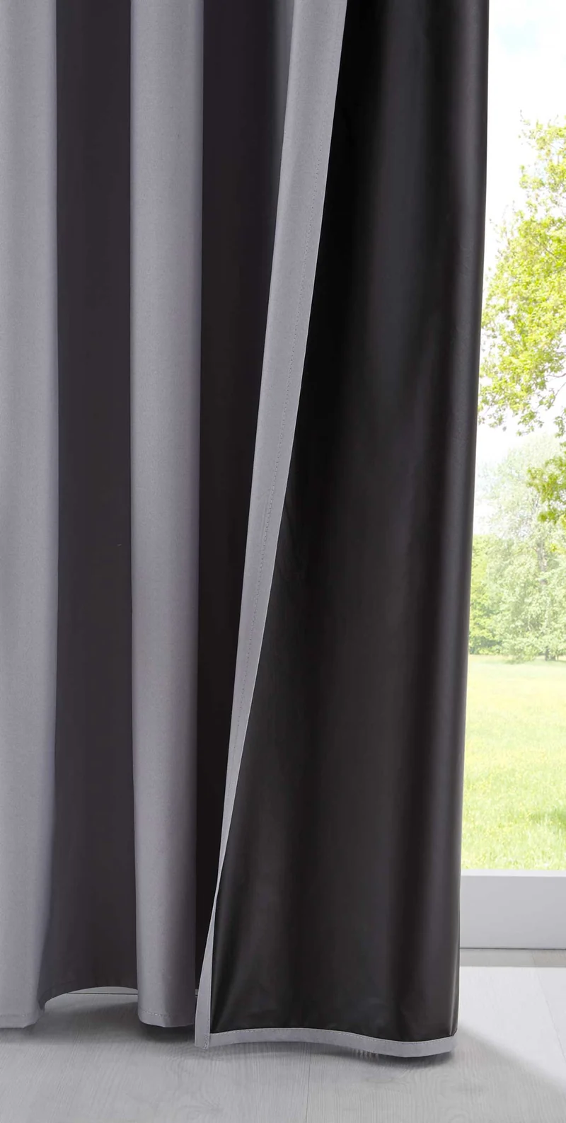 Verdunkelungsvorhang »DARK« Saugnapf Abnehmbar Reisevorhang Vorträge Vorhang 100% Verdunkelung Softshell Material Multi Aufhängung Strandhaus Vorhalle Cabana 10000335set