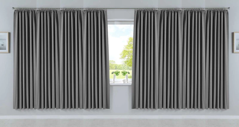 Verdunkelungsvorhang »DARK« Saugnapf Abnehmbar Reisevorhang Vorträge Vorhang 100% Verdunkelung Softshell Material Multi Aufhängung Strandhaus Vorhalle Cabana 10000335set