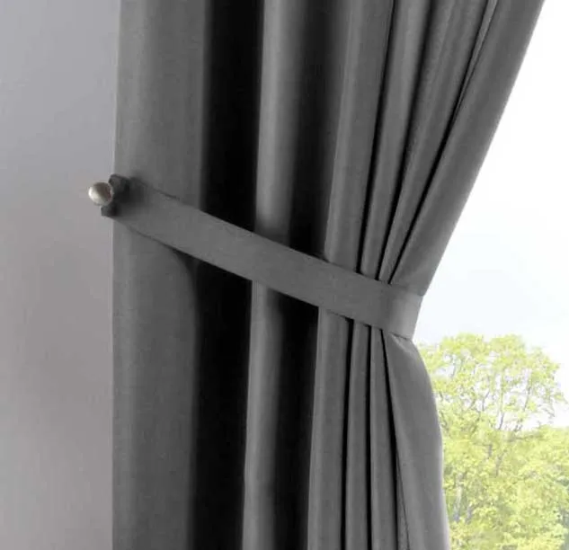 2er Set Vorhänge Verdeckte Schlaufen Cationic »JENA« Blickdicht Leinen Optik Gardinen Meliert Gardinenband mit Raffhalter 2019037-2