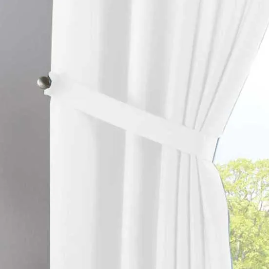 2er Set Vorhänge Verdeckte Schlaufen Cationic »JENA« Blickdicht Leinen Optik Gardinen Meliert Gardinenband mit Raffhalter 2019037-2