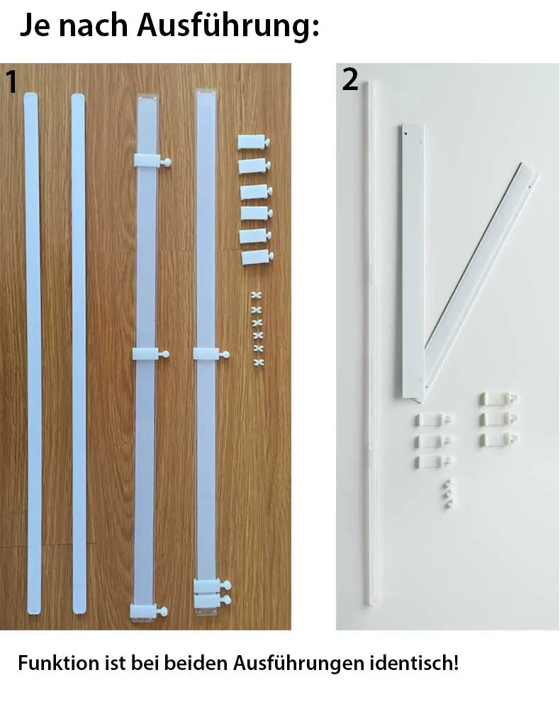 2er Pack Flächenvorhänge Schiebegardinen »PALERMO« komplett Set Cationic blickdicht Leinen Optik natura seidenmatt Landhaus Stil 204411-2