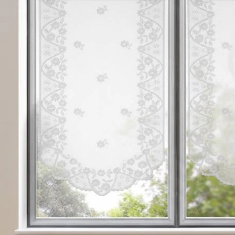 Fensterbild Jacquard 2er-Set weiß von Albani