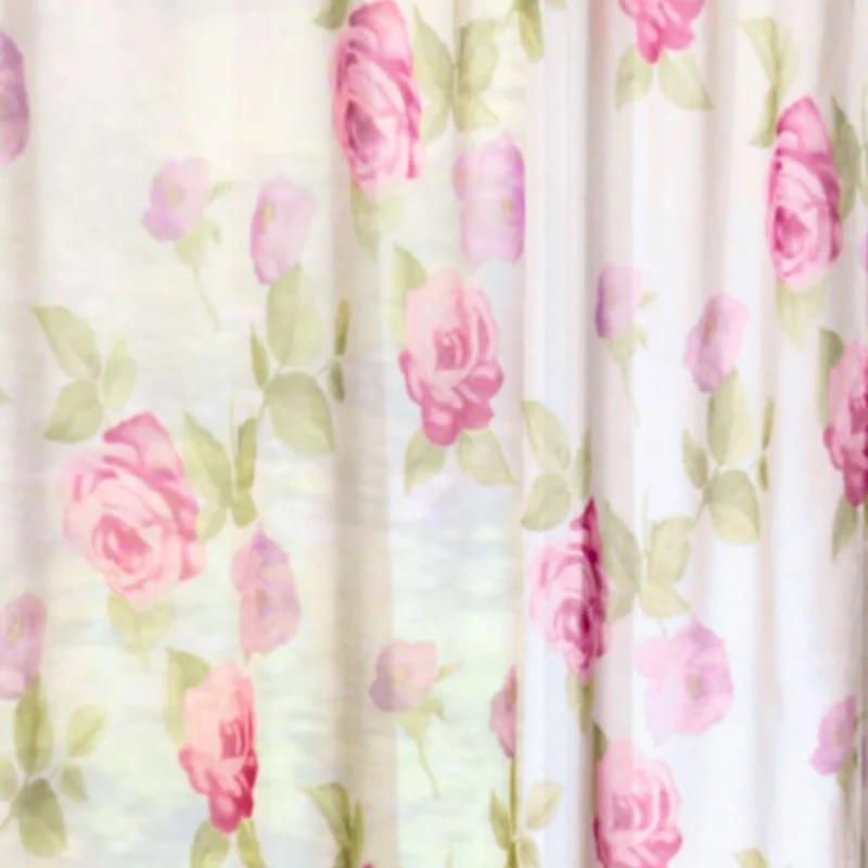 Fertigschal verdeckte Schlaufen "Rose" 280x140cm - Vorhang von Albani