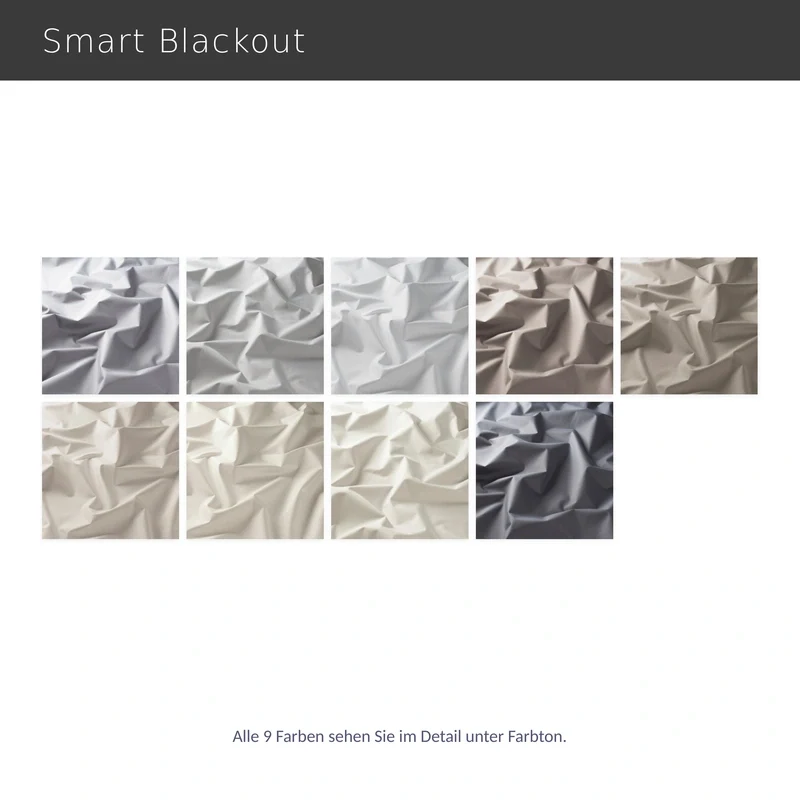 Smart Blackout – lichtundurchlässiger Vorhang nach Maß matter Glanz isolierend Thermo Akustik