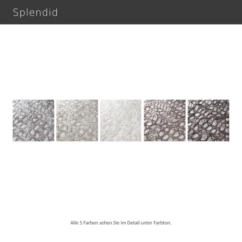 Splendid – hochwertiger Design Vorhang nach Maß mit modernem Gitter Netz Design Eyecatcher