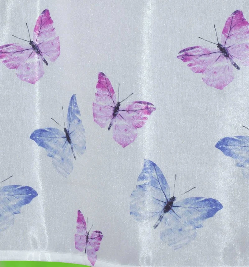 Scheibengardine Voile »Ulm« Ausbrenner Bedruckt Sichtschutz Transparent Küchenfenster 202071