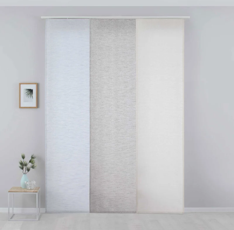 2er Set Flächenvorhänge mit Jacquardmusterung und Effektgarn »Sivas« Schiebegardinen Paneelwagen Moderne Optik 20190351-2