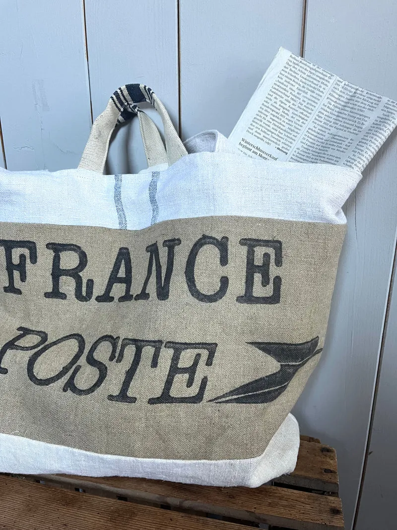 La Poste: Tasche aus altem französischem Postsack