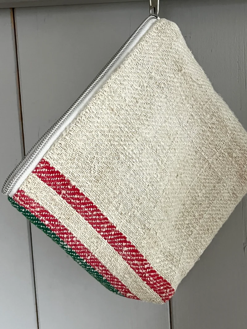 Kosmetiktasche Tasche gestreift kleiner Shopper