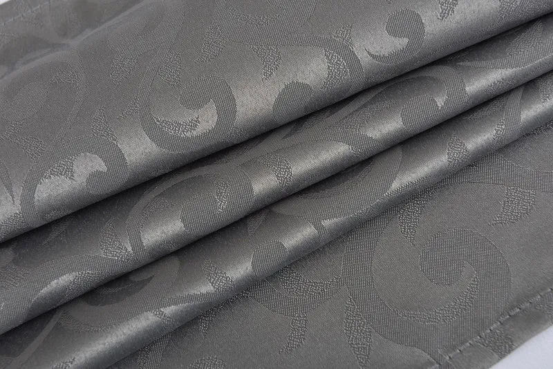 Halley Damast Gardinen Set, 5 Teile, eingenähtes Kräuselband bewährte Jacquard Qualität, blickdicht 20108