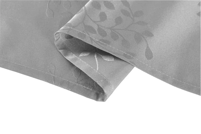 Yasmin Damast Gardinen Set, 5 Teile, eingenähtes Kräuselband bewährte Jacquard Qualität, blickdicht 20107