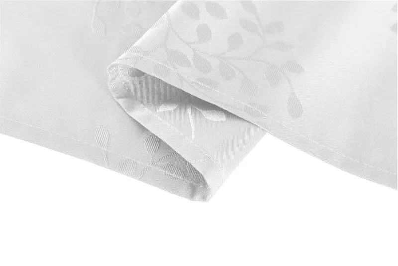 Yasmin Damast Gardinen Set, 5 Teile, eingenähtes Kräuselband bewährte Jacquard Qualität, blickdicht 20107