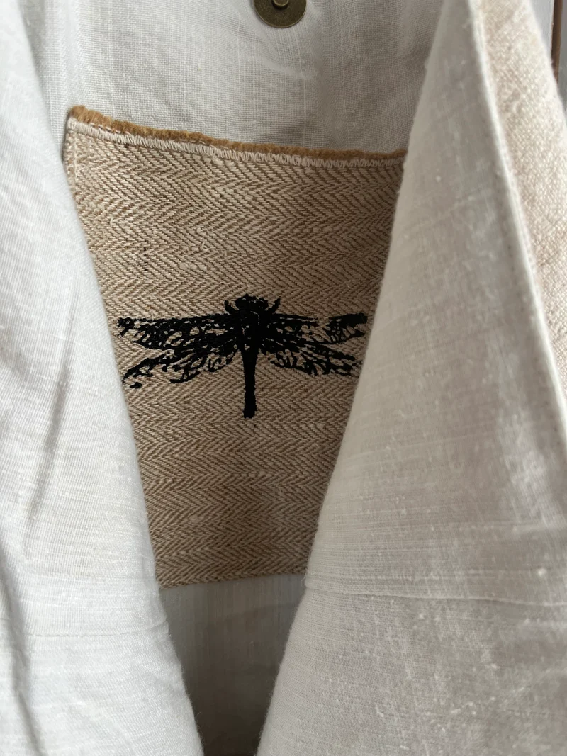 No 12: große Tasche aus sehr altem Leinensack