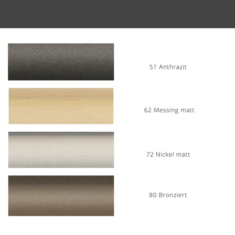 Interstil Cubus.2 W – moderne quadratische Wellenvorhangschiene zur Deckenmontage