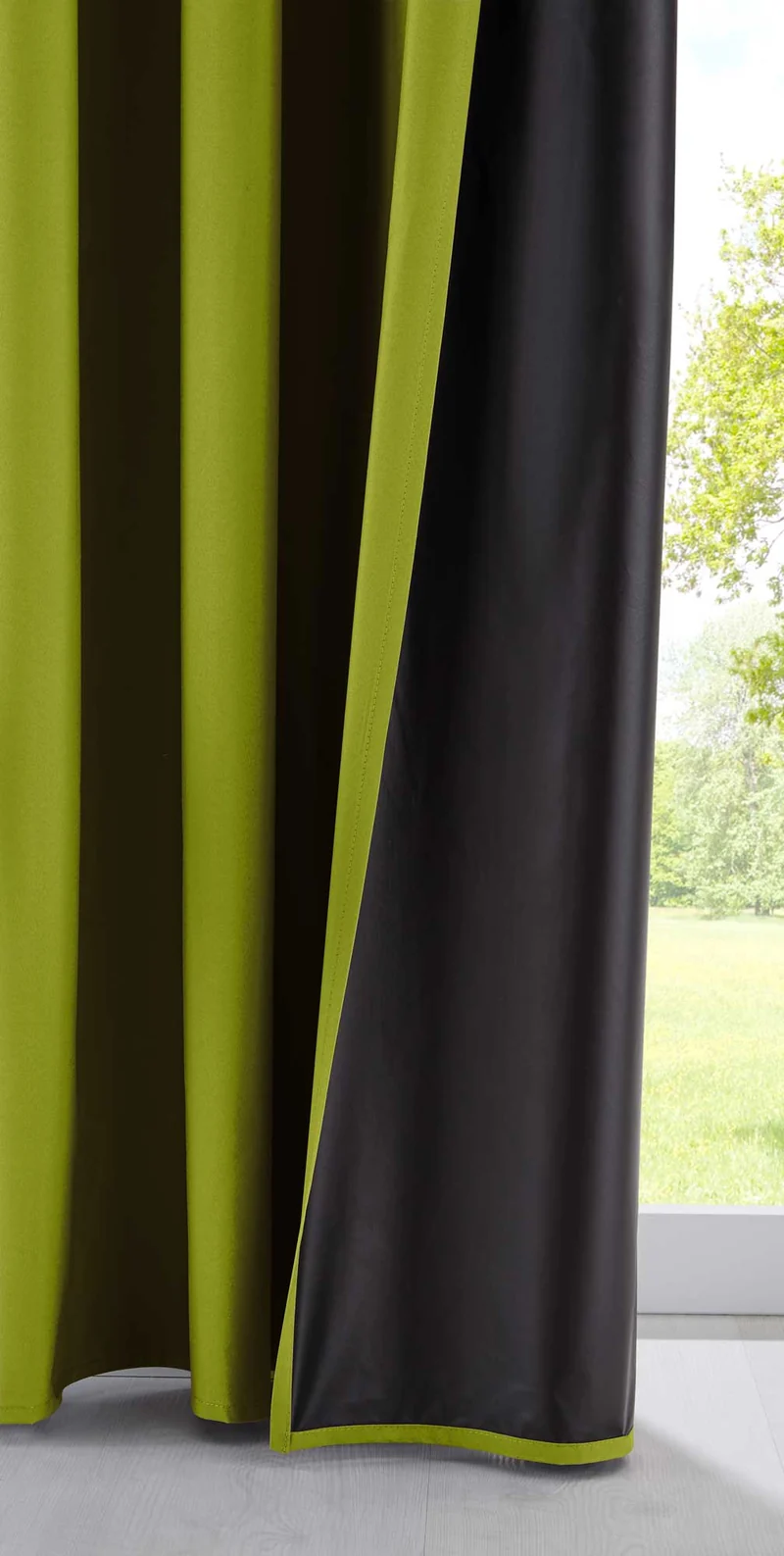 Outdoor Verdunklung Vorhang »DARK« 100% Blickdicht Schlaufen Kräuselband Raffhalter Softshell Material Lichtundurchlässig 10000350