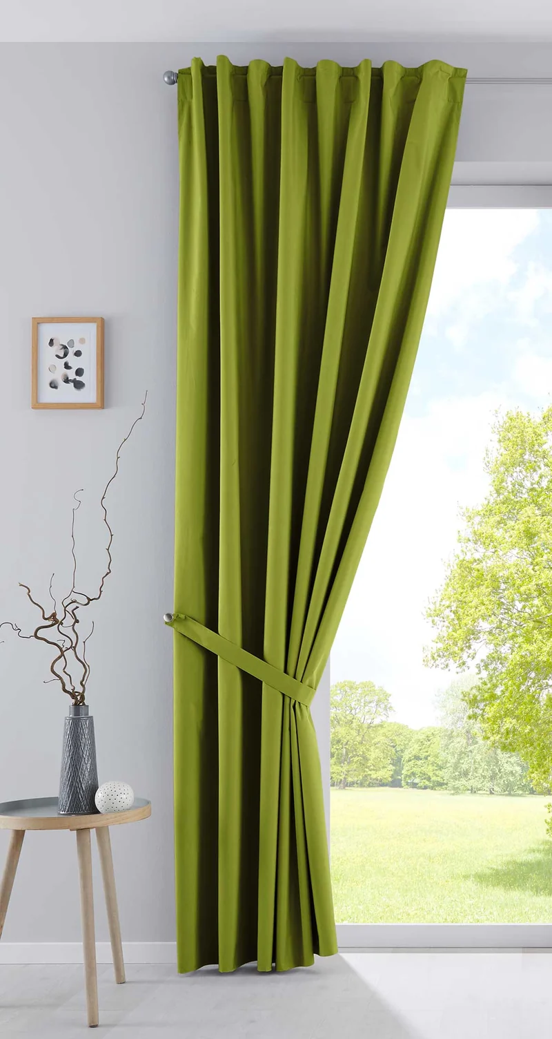 Outdoor Verdunklung Vorhang »DARK« 100% Blickdicht Schlaufen Kräuselband Raffhalter Softshell Material Lichtundurchlässig 10000350
