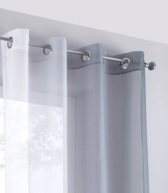 2er Pack Gardinen Vertikal Farbverlauf Druck Transparent »Modena« mit Ösen und Raffhalter, Vorhang, Dekoschal 10000183