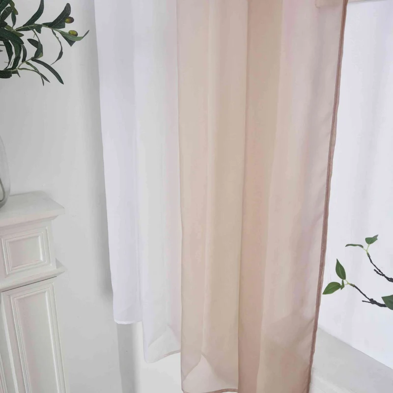 2er Pack Gardinen Vertikal Farbverlauf Druck Transparent »Modena« mit Ösen und Raffhalter, Vorhang, Dekoschal 10000183