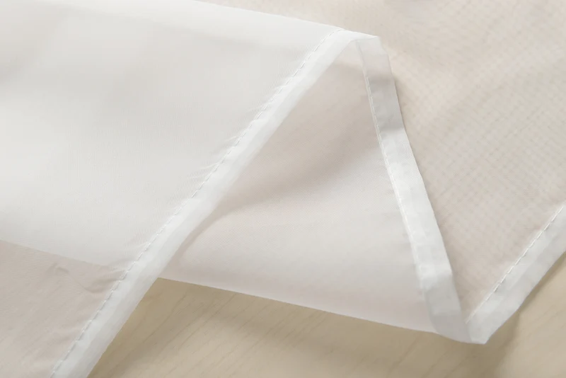 2er-Pack Ösen Gardinen Transparent Vorhang Set Wohnzimmer Voile Ösenvorhang Bleibandabschluß 203322