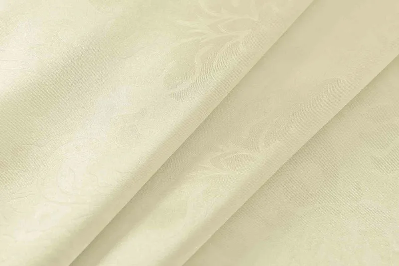 2er Set Satin Verdunkelung Vorhänge Emboss Reliefprägung bemustert Vorhang Gardine 20370-380