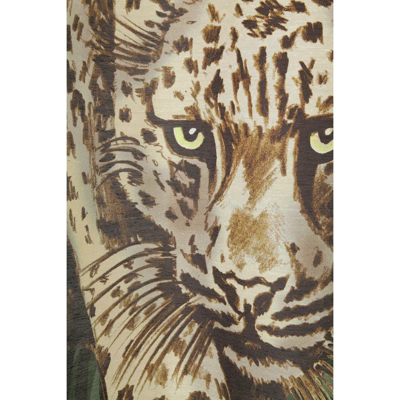 Fertigschal verdeckte Schlaufen „Leopard“ - Vorhang von Albani