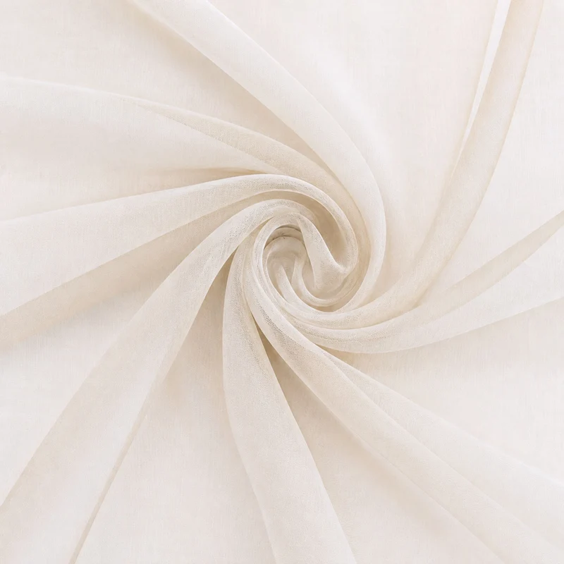 Tagesvorhang ELIANE - beige - Kostenloses Stoffmuster