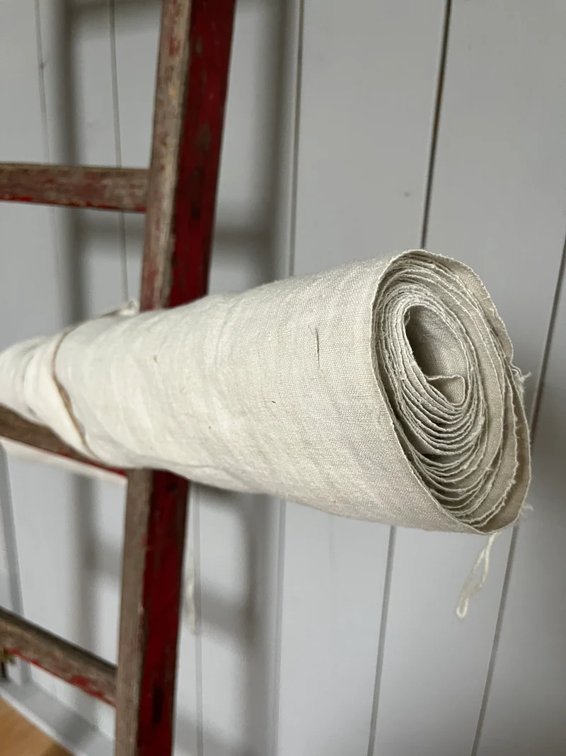 4,4 Meter schweres bildschönes 100-jähriges Bauernleinen