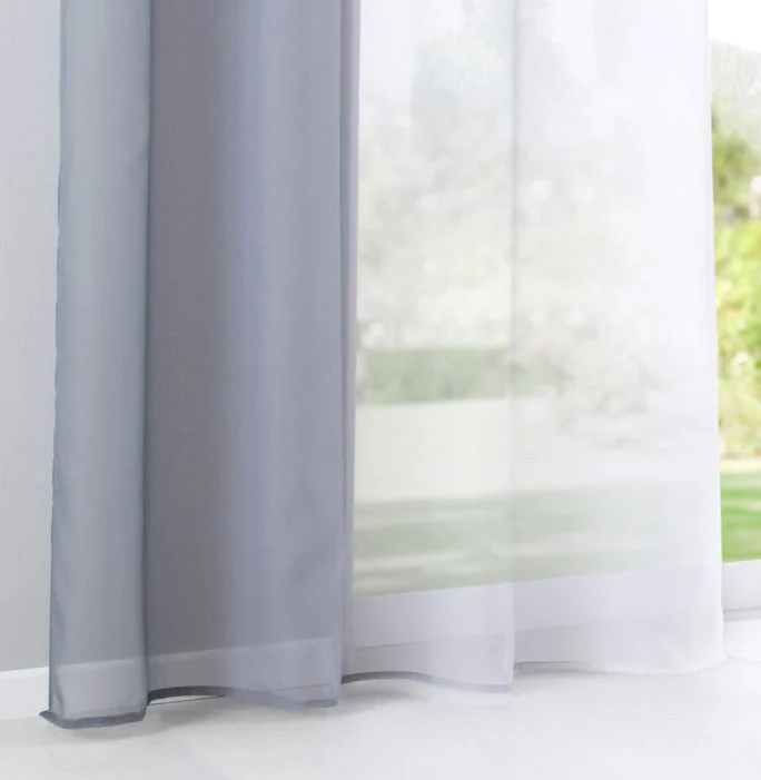 2er Pack Gardinen Vertikal Farbverlauf Druck Transparent »Modena« mit Ösen und Raffhalter, Vorhang, Dekoschal 10000183