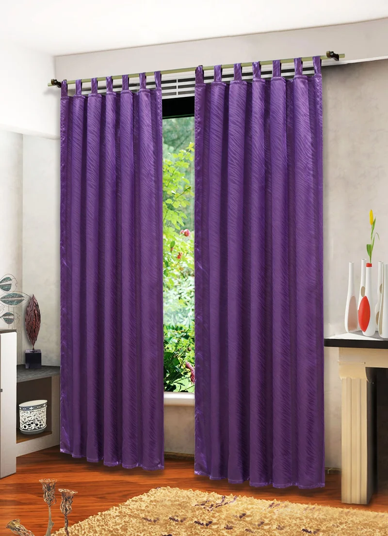 Satin Emboss / Reliefprägung bemustert Vorhang Gardine Zebra -20381- Blickdicht zum Verdunkeln mit Schlaufen und eingenähtem Kräuselband, (Höhe x Breite in cm) 20381