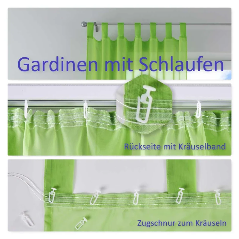 Satin Emboss / Reliefprägung bemustert Vorhang Gardine Zebra -20381- Blickdicht zum Verdunkeln mit Schlaufen und eingenähtem Kräuselband, (Höhe x Breite in cm) 20381