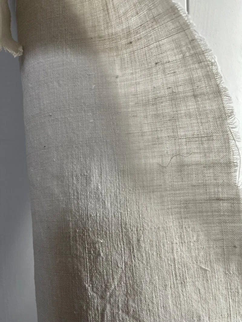 Feines, seltenes Leinen von 1890 - 5 x 0,72 Meter sauber