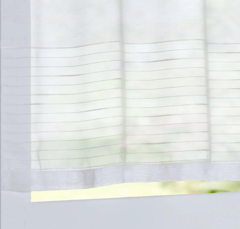 Scheibengardine »Antalya« Sichtschutz Dekoration Transparent Jacquard Voile Küchenfenster Modern Linien Muster 10000312