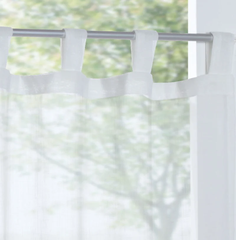 Scheibengardine »Adana« Sichtschutz Dekoration Transparent Jacquard Voile Küchenfenster Modern Streifen Musterung 10000304