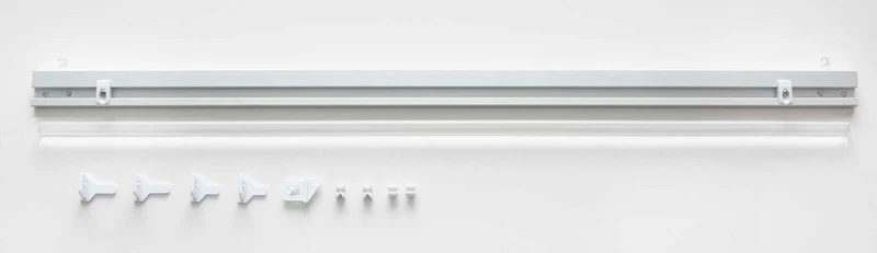 Paneelwagen aus Aluminium für Flächenvorhang incl.Beschwerungsstange Rollen- und X-Gleiter 10000324