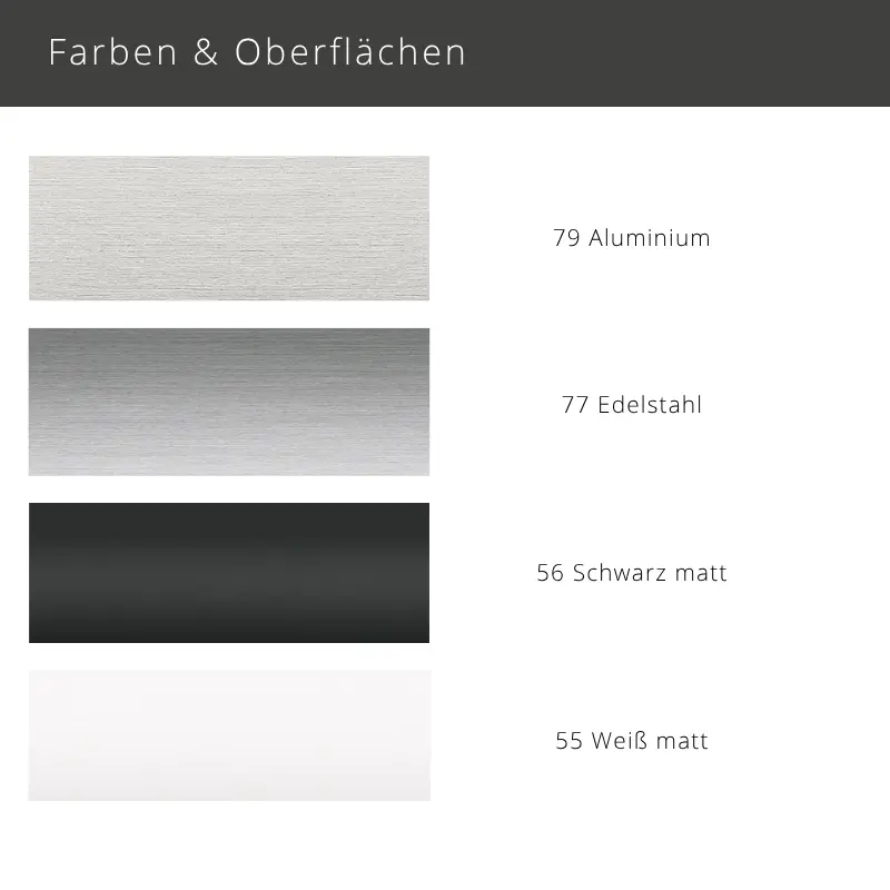Interstil Index 1 – moderne 1-läufige Gardinenschiene zur Wandmontage