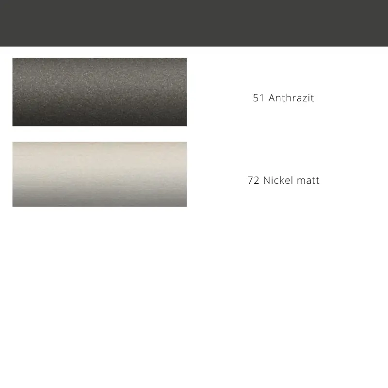 Interstil Index 1 – moderne 1-läufige Gardinenschiene zur Wandmontage