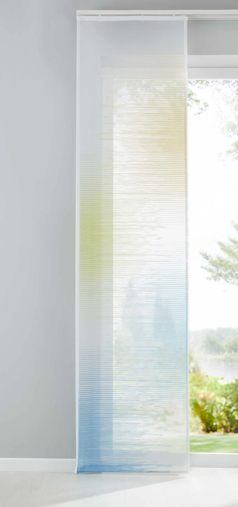 Flächenvorhang Istanbul Farbverlauf transparent Schiebegardine Raumteiler Voile Jacquard 10000147