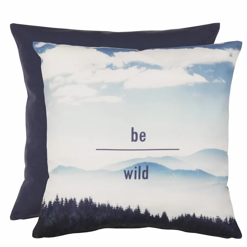 Kissenhülle Be Wild - Digitaldruck Landschaftsmotiv 50x50 cm