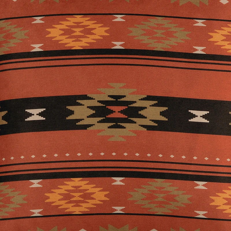Kissenhülle Delhi - Rotbraun mit Ton-in-Ton-Muster 45x45 cm