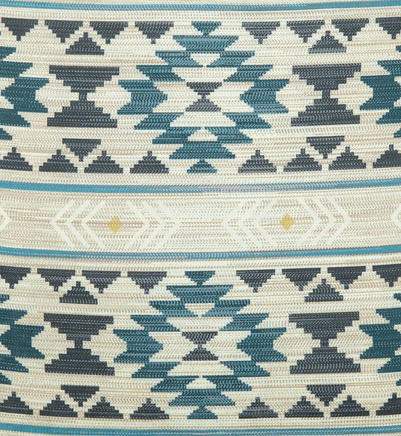 Kissenhülle Hati - Grau-Blau mit Ton-in-Ton-Muster 45x45 cm