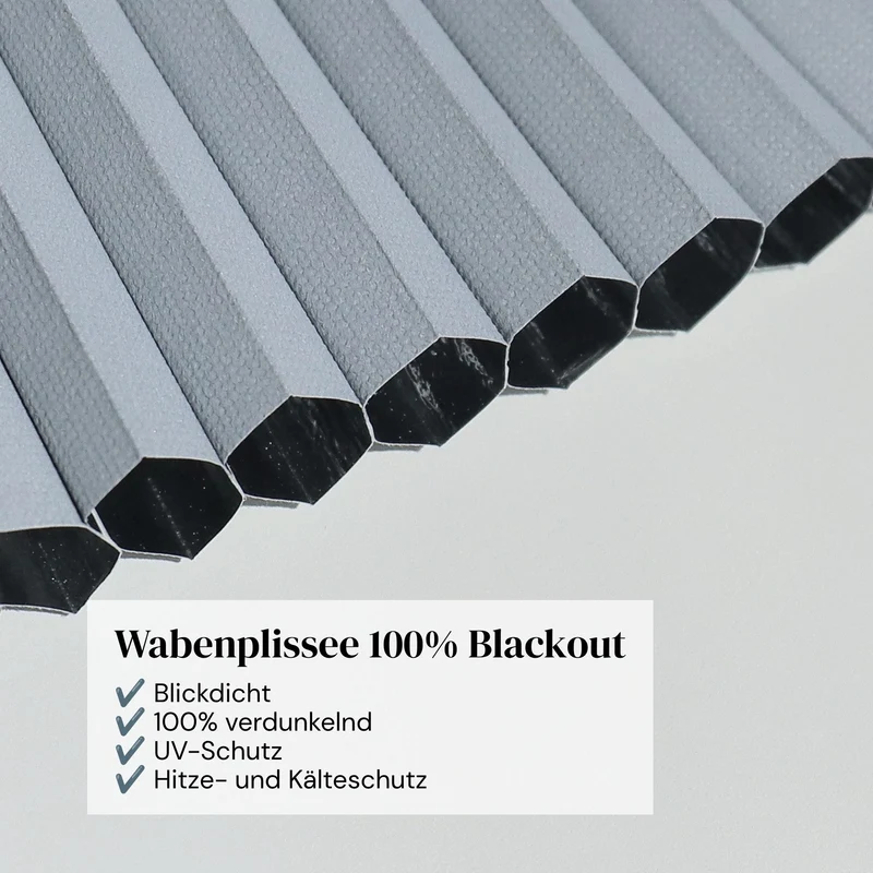 Wabenplissee 100% Blackout