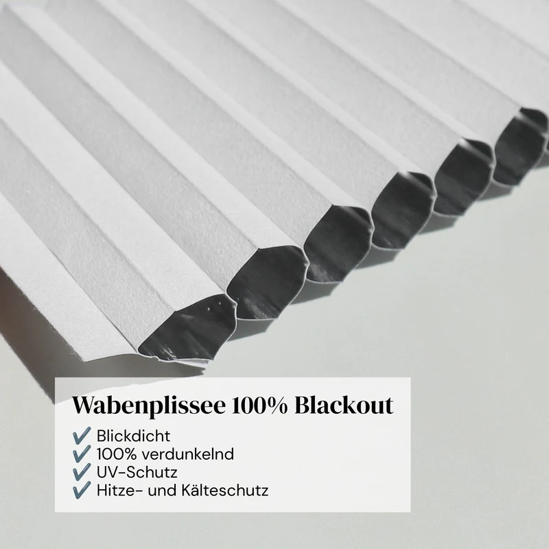 Wabenplissee 100% Blackout