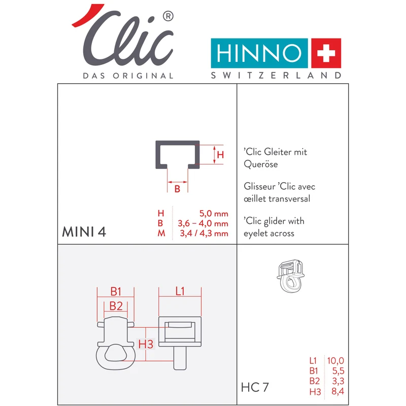 Clic Gleiter Mini 3.6-4.0mm